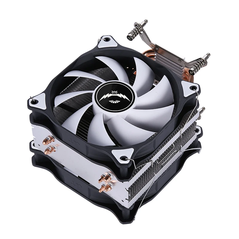 Pendingin CPU x79 x99 4/6 Heat Pipe untuk Prosesor i3 i5 i7 Berpendingin Udara Kipas 120mm senyap 3pin 4pin pasang LGA115x 1200 1700 18xx 2011 2066