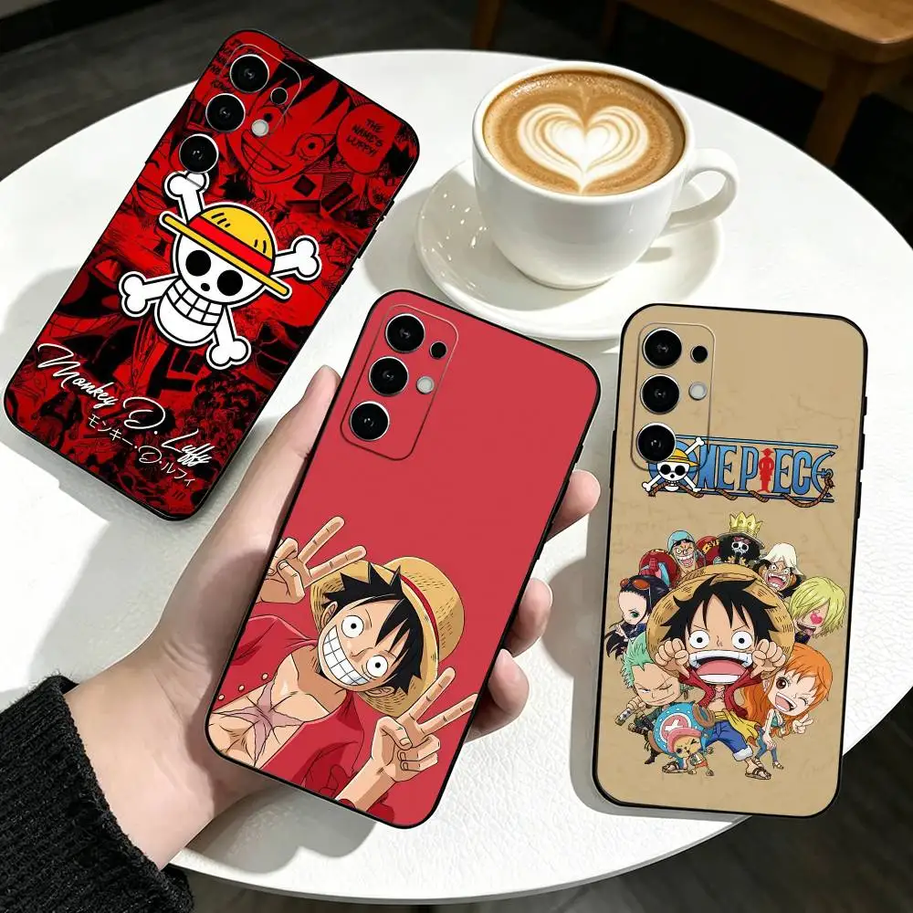 Anime Luffy For Zoro Phone Case For Samsung S25,S24,S21,S22,S23,S30,Ultra,S20,Plus,Fe,Lite,Note,10,Black Cover
