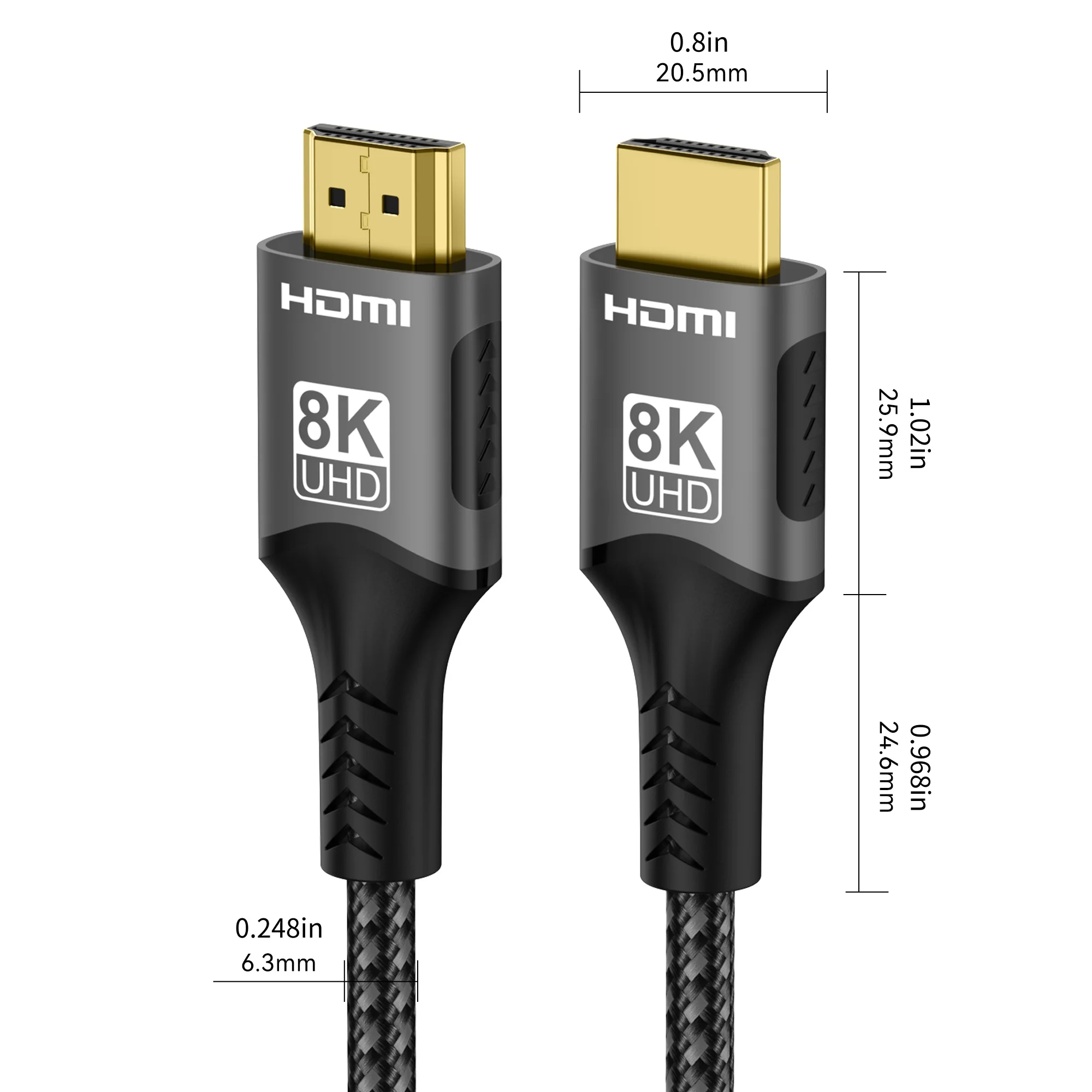 5M 8K HDMI-Compatible 2.1 Cable 8K@60Hz 48Gbps ARC HDCP Ultra High Speed HDR For RTX Video Cable PC Laptop Projector 4K@120Hz