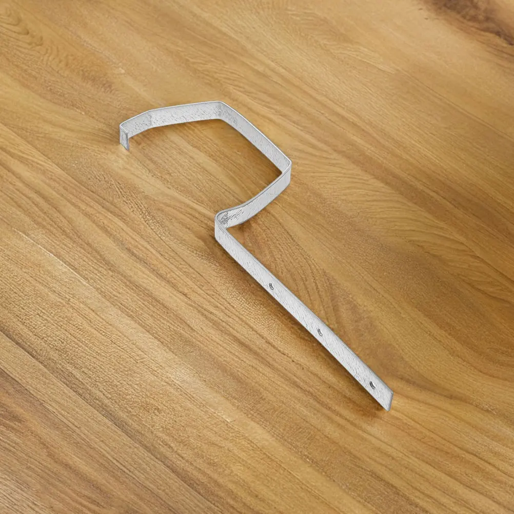 3 قطعة الثقيلة المعادن مزراب بين قوسين دائم مزراب المطر دعم سقف مستقر الصرف الشماعات مانعة لتسرب الماء الطيور المغذية قوس #6