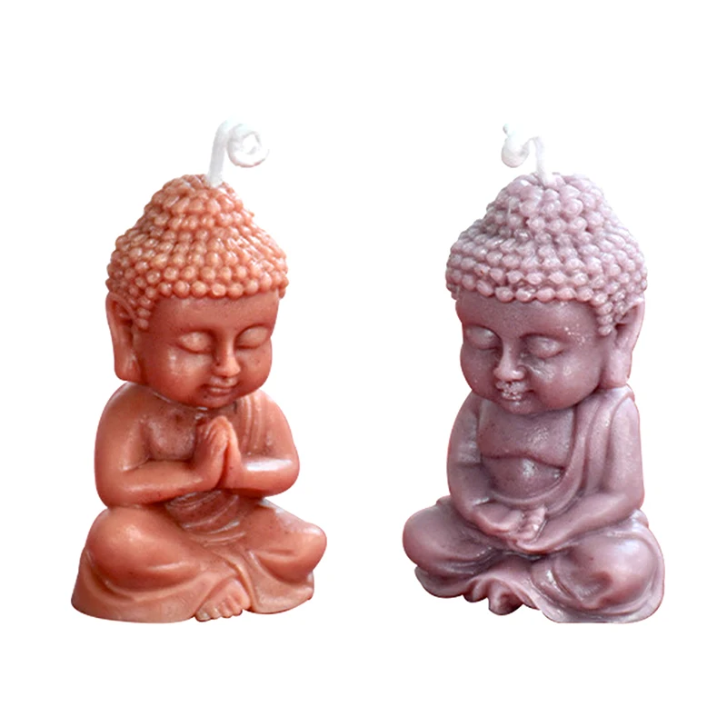 Stampo in silicone 3D Maitreya - Buddha della chiesa fai-da-te per gesso, resina epossidica, sapone aromatico, cottura al cioccolato e decorazione domestica