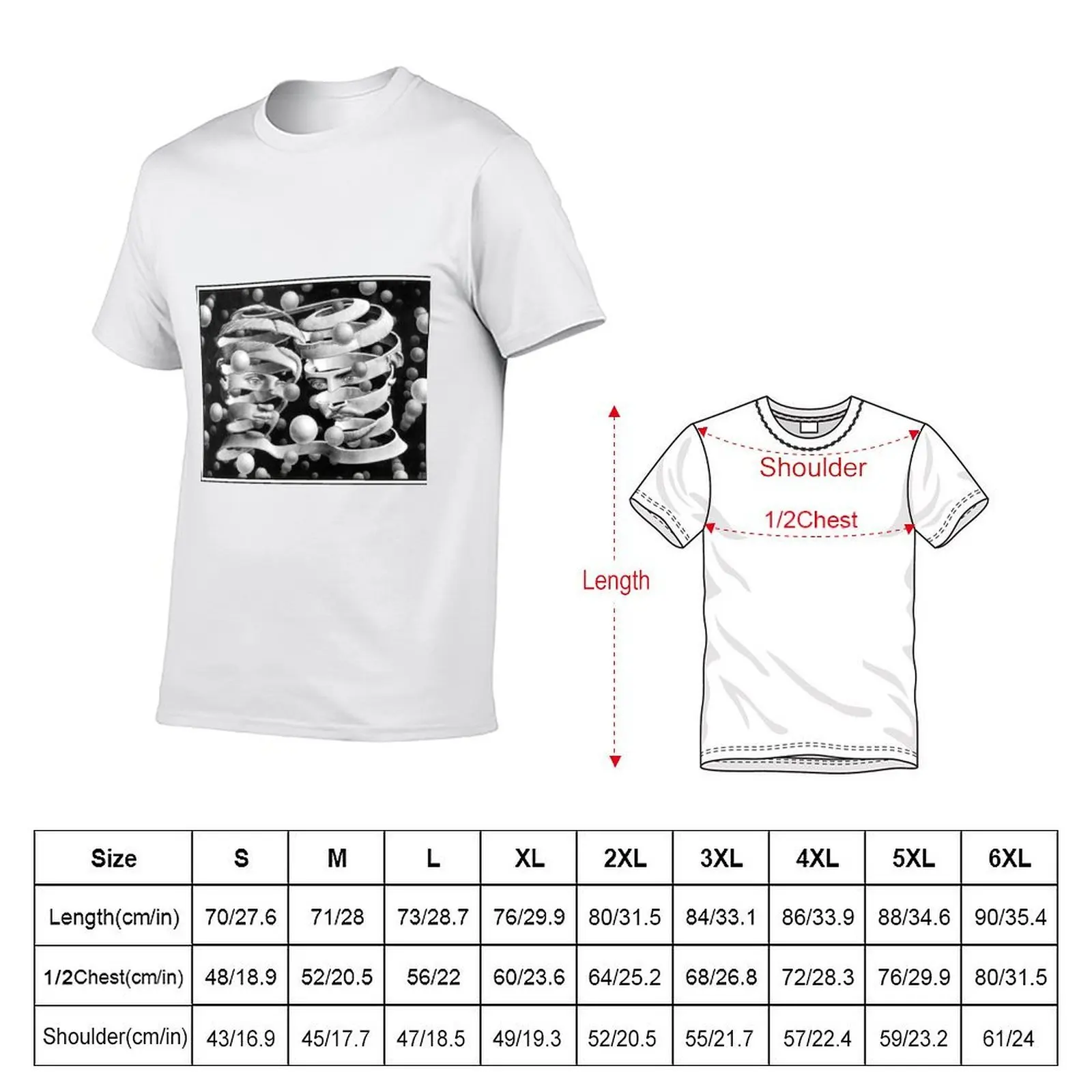Bond of Unity by Maurits Cornelis Escher T-Shirt football t shirt baggy shirts clothing for men