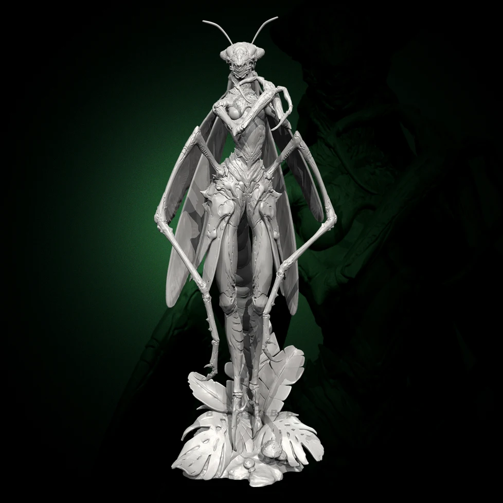 

Overall heights 60mm 80mm 100mm Resin model kits figure beauty colorless and self-assembled （3D Printing ）TD-7481/3D