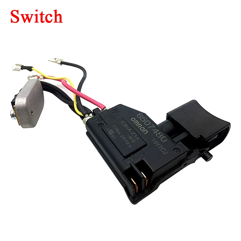 DDF453 Ferramenta de Energia Elétrica Acessórios Peças Para Makita 18V LXT Chave Broca Interruptor Botão Motor Gearbox Habitação Shell Gancho