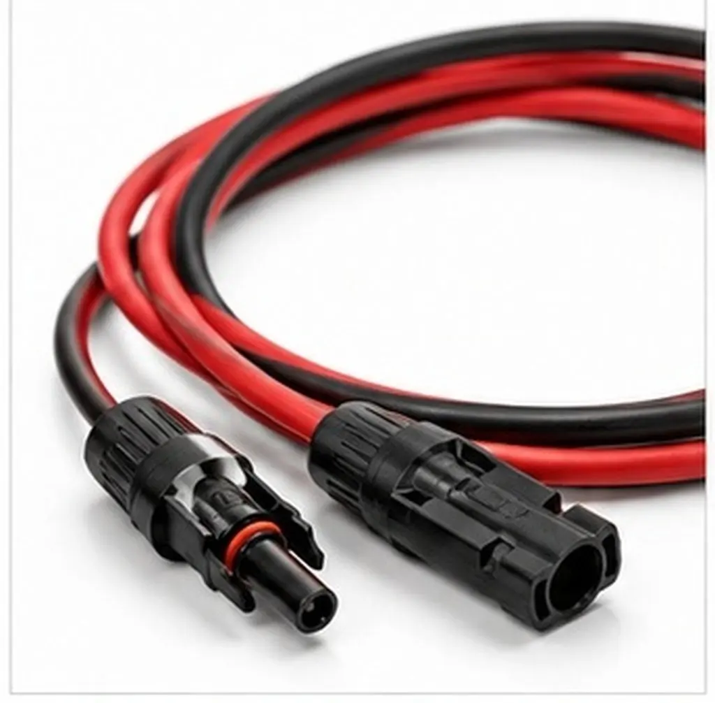 2Pcs Solar Extension Cable Heavy-Duty Uv-Resistant Tinned Copper Wire for Rv Home Shop DIY Battery Solar Quick