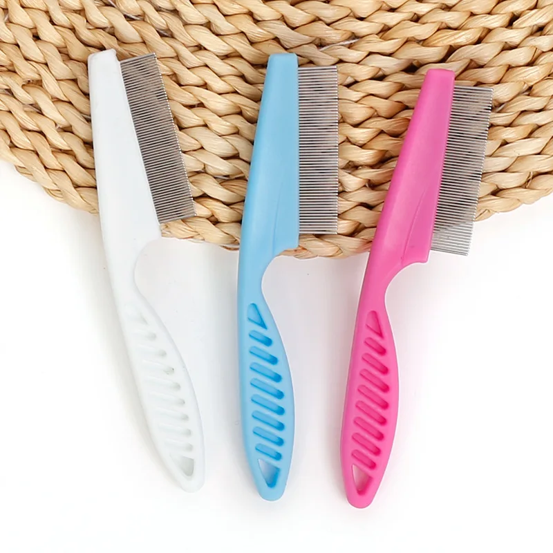 Stainless Steel Pet Flea Comb Close‑tooth Lice Tick Remover Grooming Brush for Cat Dog Hair Cleaning Pet Supplies