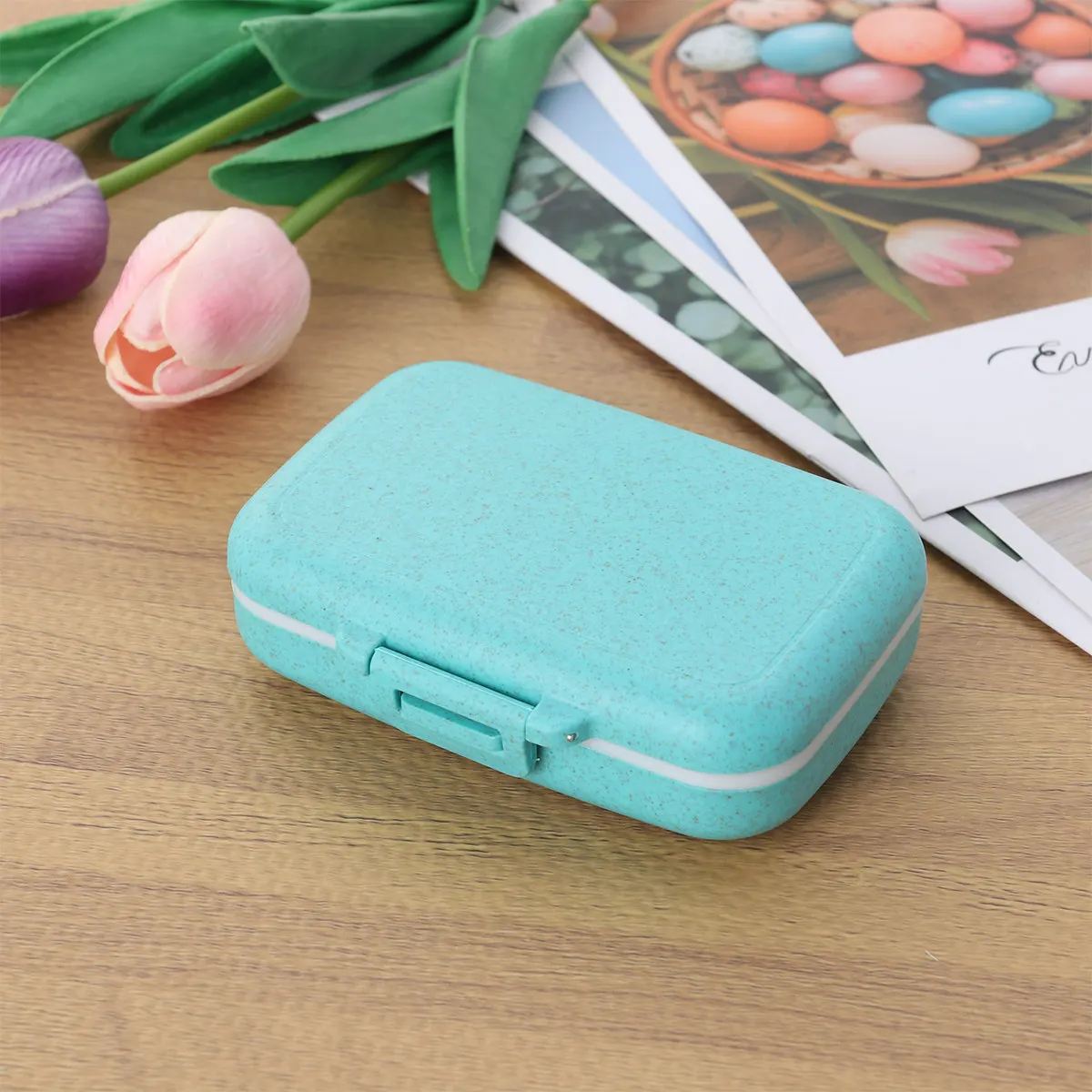 

Портативный контейнер для таблеток на 6 отделений, водонепроницаемый органайзер для лекарств, дорожный футляр для ежедневного использования, напоминание для пожилых людей, забота о здоровье