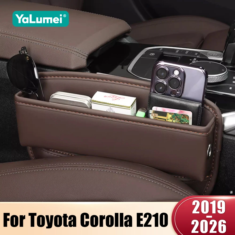 

For Toyota Corolla E210 2019-2021 2022 2023 2024 2025 2026 Hybrid Car Seat Crevice Gap Organizer Leak Proof Storage Box Tray