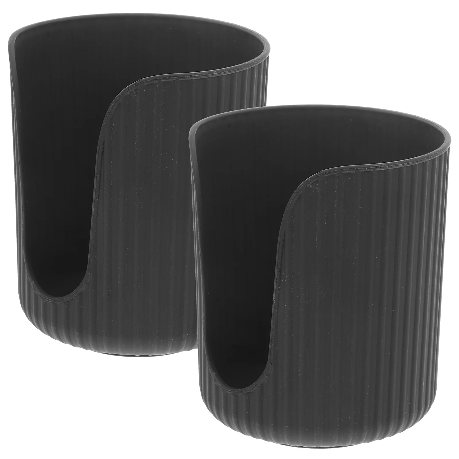 Organizzatore di bicchieri di carta da 2 pezzi Elegante rack di plastica Bordi lisci Accesso rapido Forniture per stazione di caffè da tavolo Portabicchieri di carta