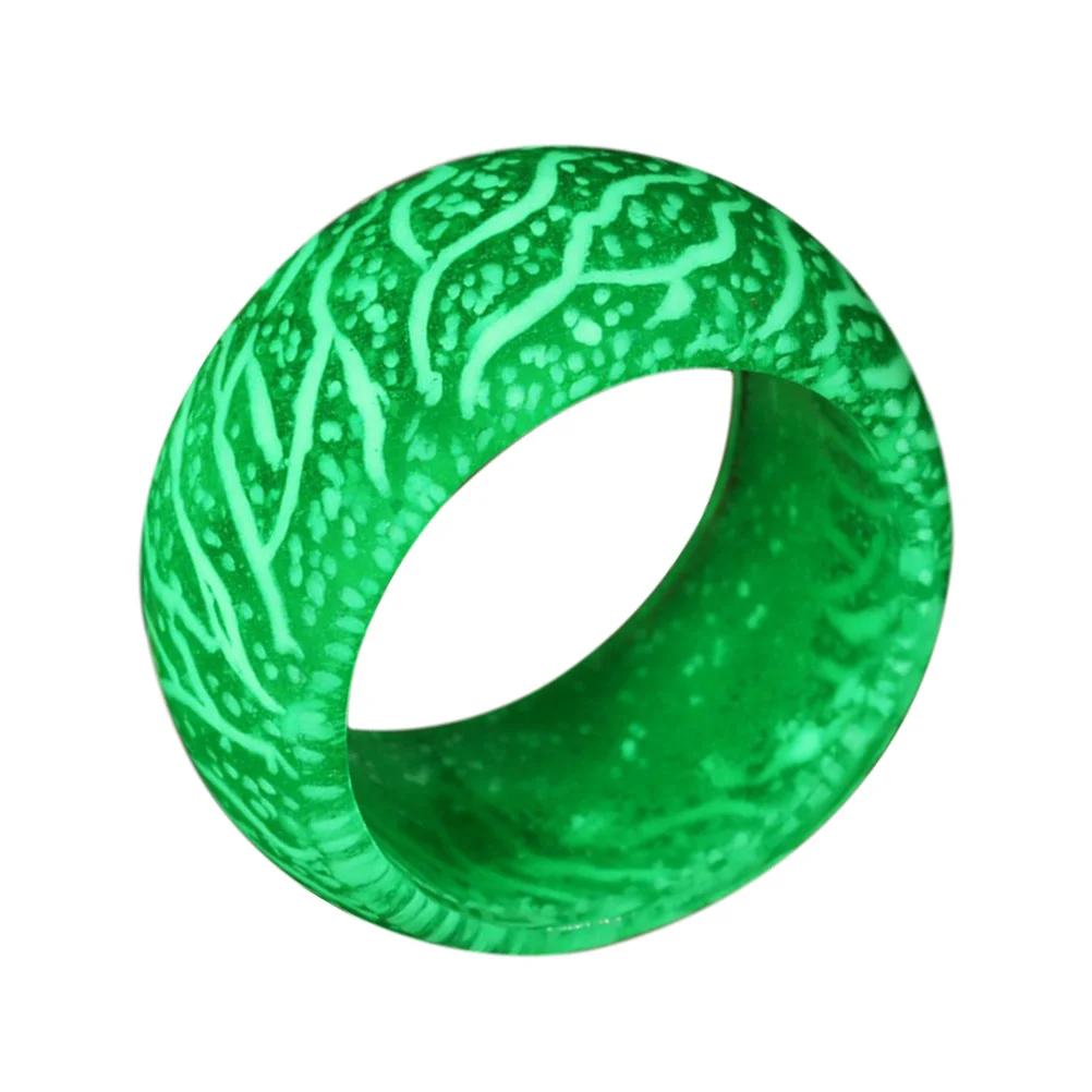 

10 Night Lights Ring Cool Beautiful Fashion Durable Simple Decorative Crack Ring for Women Lightweight Resin