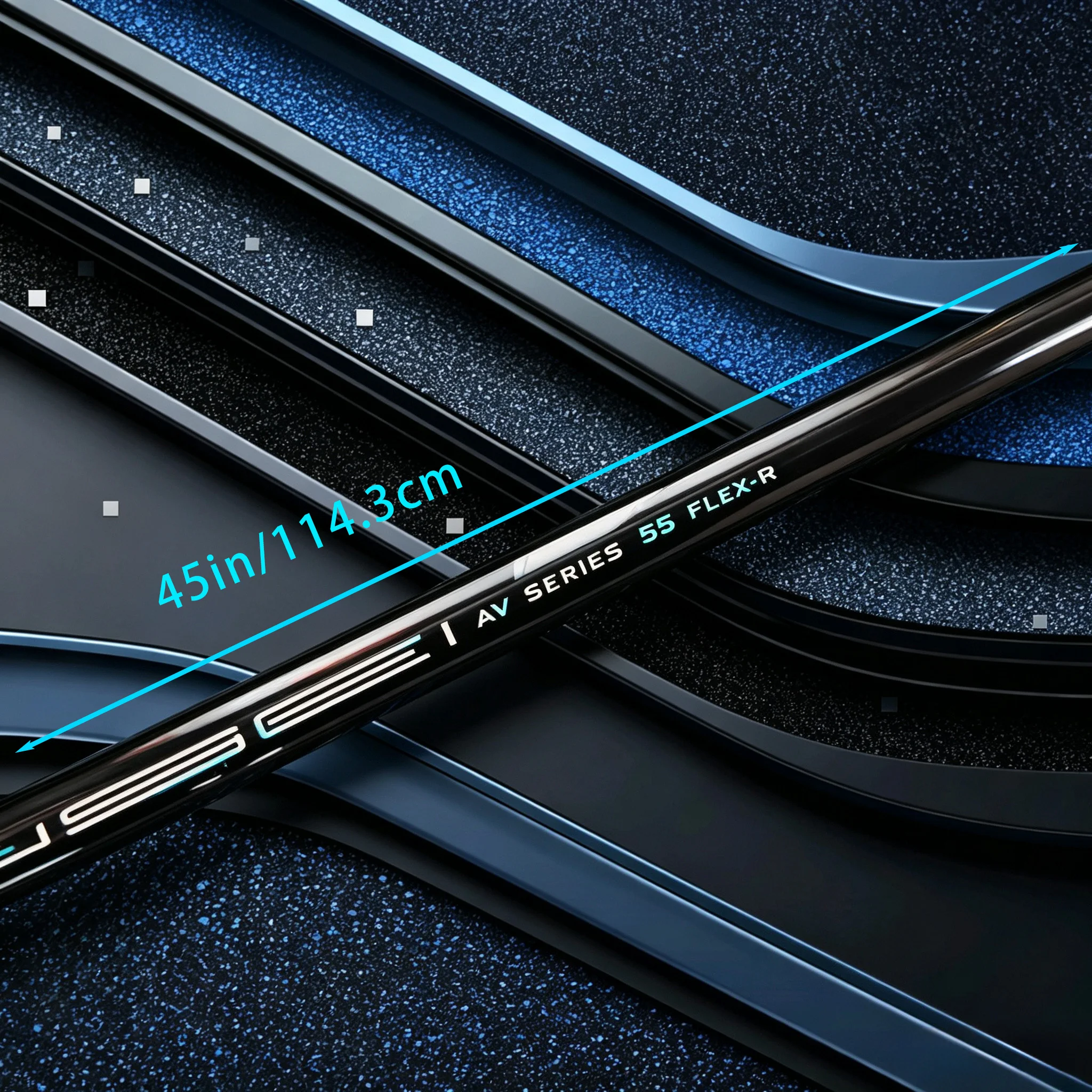 High-Quality Blue Av55 Series Wood Shafts, Covering All Hardnesses from 55R/55Sr/55S, Specialized Replacement Shafts for Driver, Providing Clear Ball Striking Feedback, Complete with Installation Accessories and Non-Slip Blue Grip