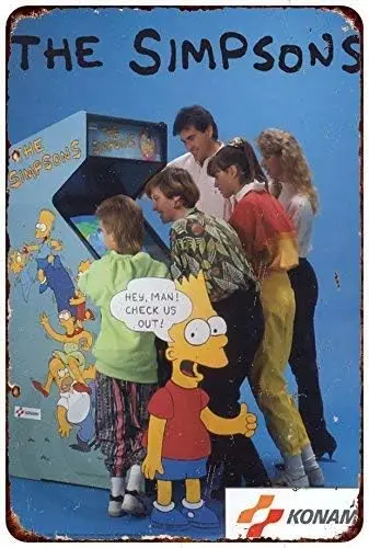 Tin Sign Arcade Game Konami Retro Metal -aluminum