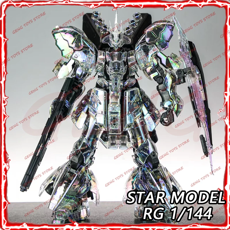 

IN STOCK STAR RG Sazabi Anime Figure Laser Color MSN-04 Anime Figures 1/144 Scale Assembly Model Kit Plastic Toys Birthday Gift