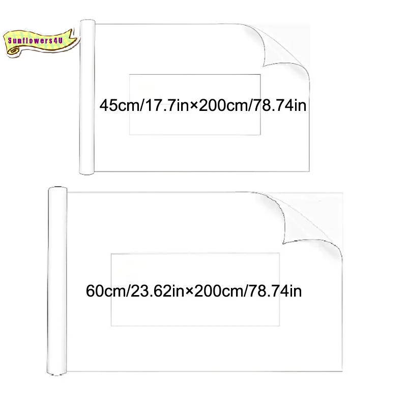 Electrostatic Stick Whiteboard 45x60CM Wall Sticker Reusable Static Cling Easy Clean Surface for Children Study Rooms