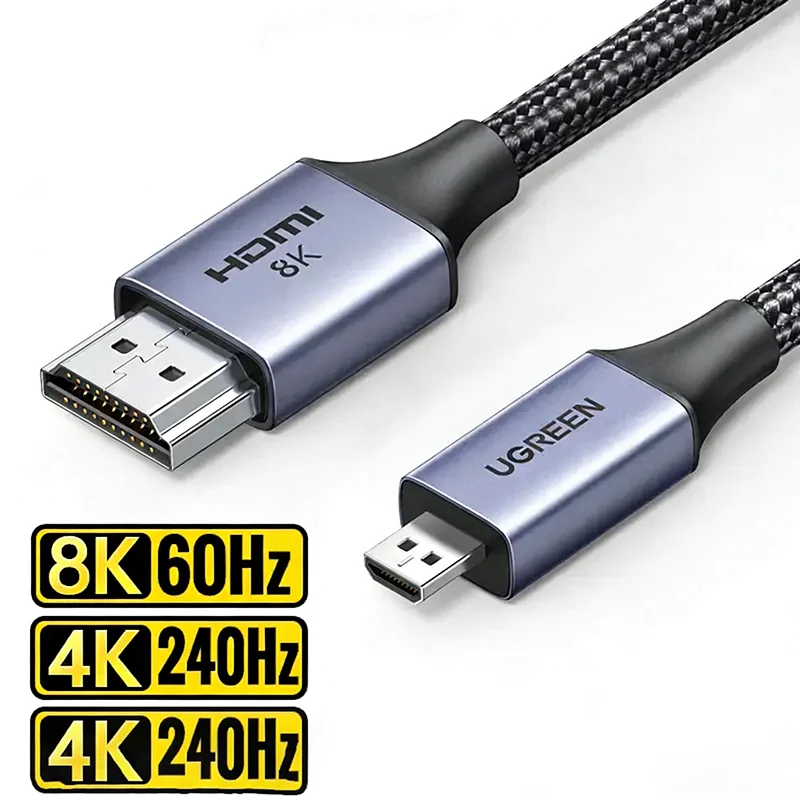 

UGREEN HDMI 2.1 Certified Cable 8K60Hz 4K240Hz High-Definition Video Connection Cable Connects Laptop, Set-Top Box to TV