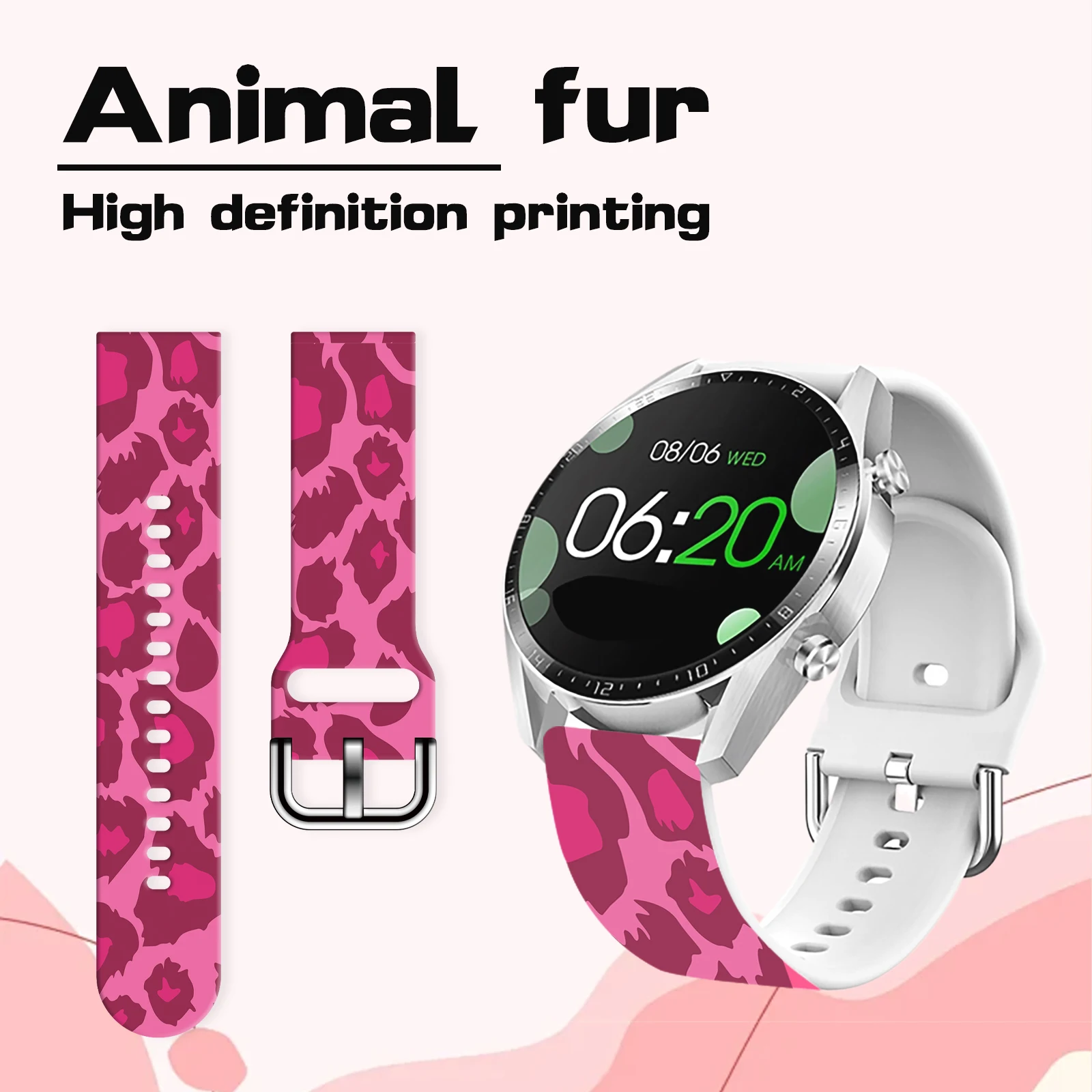 Рисунок 2 - Ремешок с принтом животных 20 мм