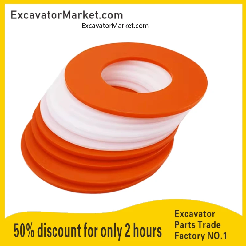 

Excavator Parts For Nylon Gasket Thick Round Wear-Resistant Plastic Gasket Round Plastic Rubber Gasket Silicone