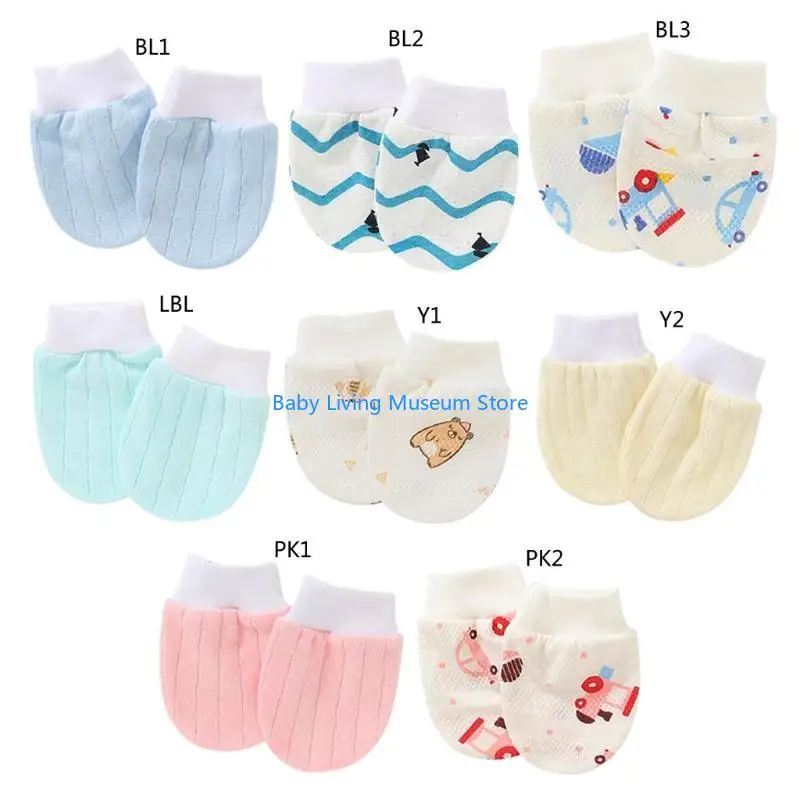 

P31C Anti Scratching Gloves Baby Mittens Newborn Infant Glove for Protection Face