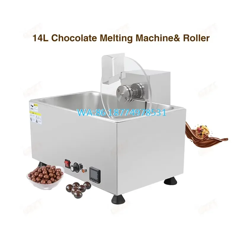 Wmwmnu for 6L-14L Commercial Stainless Steel Chocolate Melting Pot Chocolate Tempering With Auto Rotating