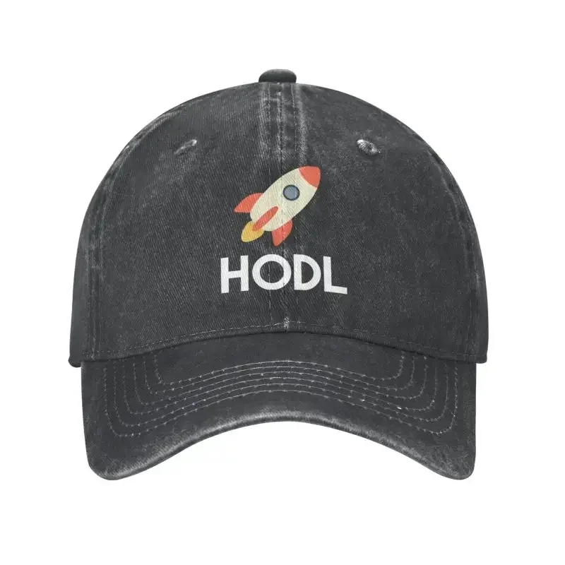 

Забавная хлопковая бейсболка Hodl To The Moon на заказ для мужчин и женщин, дышащая бейсболка для Ethereum Dogecoin Btc