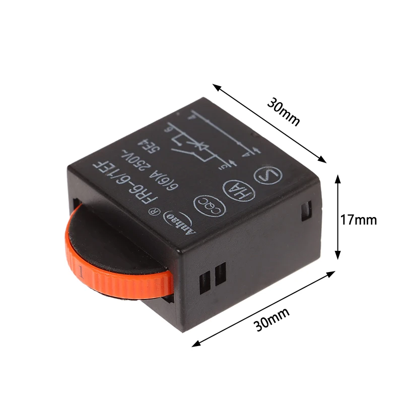 AC220V 6 Speed Regulation Controller Switch For Electric Grinder DR2-6/1FE 12A 250V Electric Angle Grinder Power Tool Access