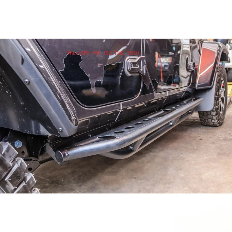 Fixed Running Board for   Wranger  JL 2018 -On  Steel Side Step  Auto Parts