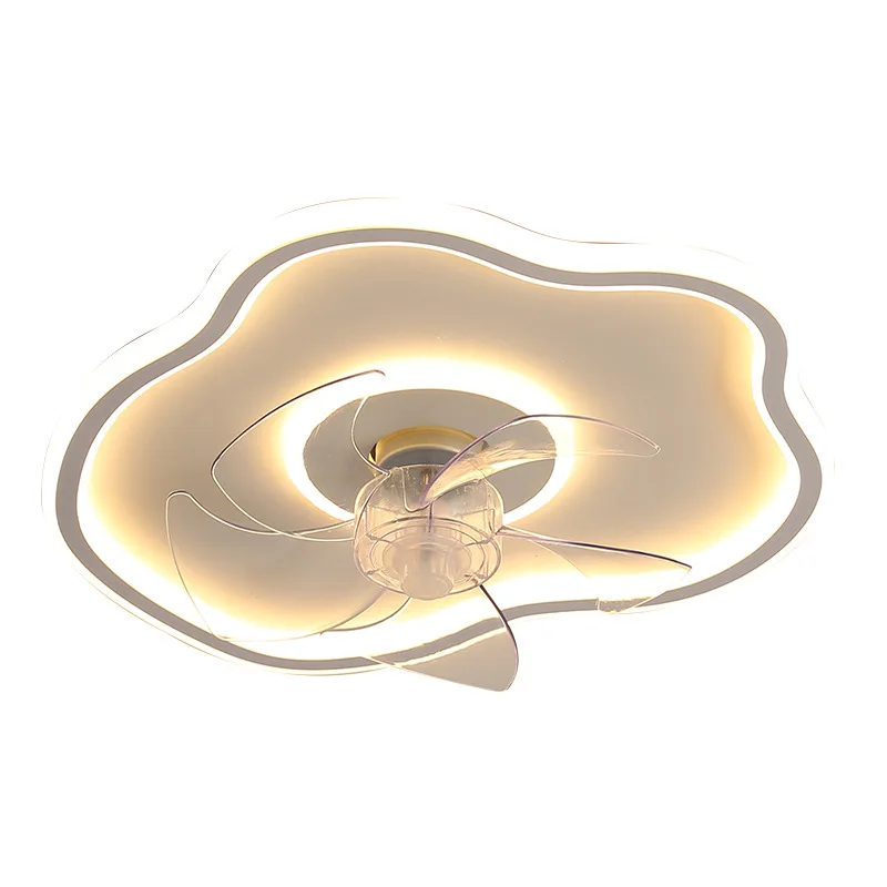 

Bedroom fan light modern minimalist dining room shaking head electric fan Nordic clouds