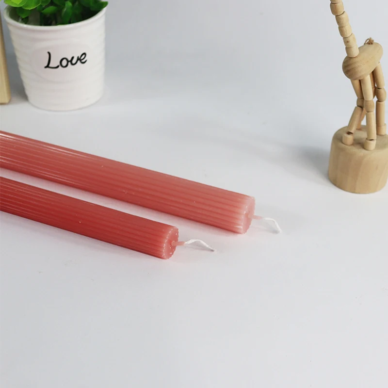 DIY Acrylic Candle Mold Easy Demoulding Long Pillar Wax Mold Pc Plastic Long Strip Candle Mold Home Table Decoration Ornaments