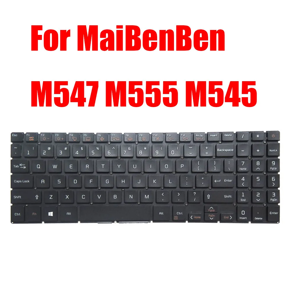 

English US Laptop Keyboard For MaiBenBen M547 M555 M545 Without Frame New