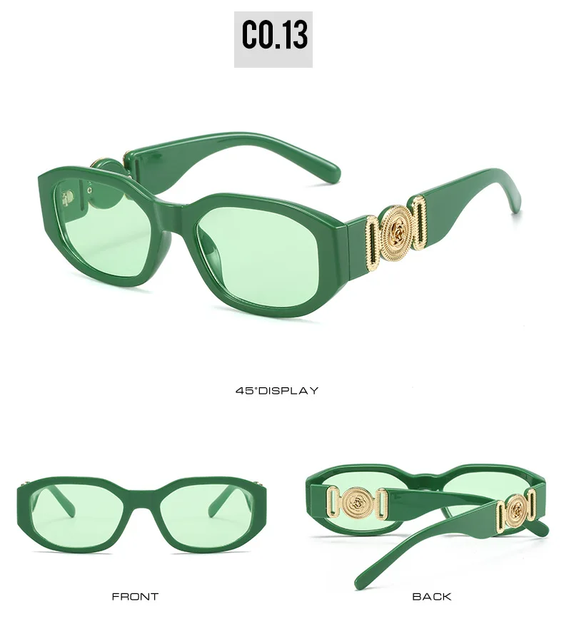 Marke Kleine Sonnenbrille Frauen Designer Blume Sonnenbrille Polygonale Fashoinable Damen Shades Beliebte Geeignet – Detail 17