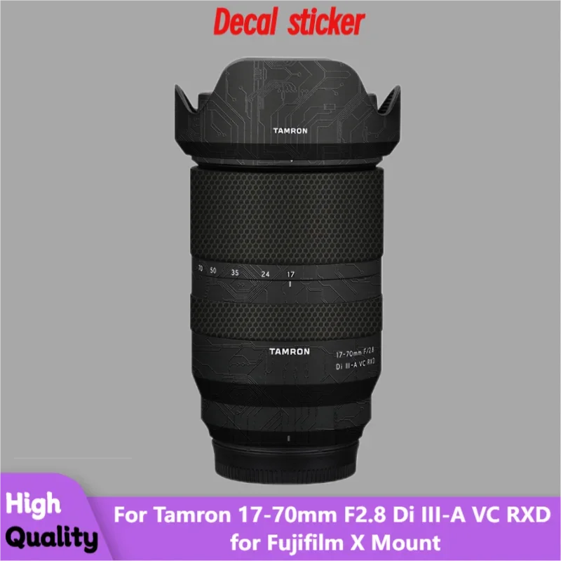 For Tamron 17-70mm F2.8 Di III-A VC RXD for Fujifilm X Mount Lens Sticker Protective Skin Decal Protector Coat 17-70 F/2.8 B070