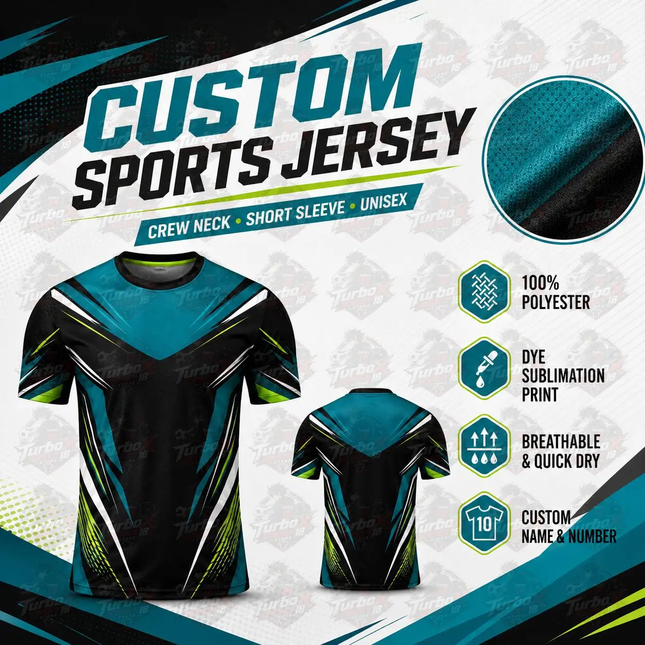 Maßgeschneidertes 3D-Druck-Trikot für Männer und Frauen, atmungsaktives Polyester, Rundhalsausschnitt, Kurzarm, Sport-Team-Shirt, personalisiertes Design, schnelltrocknendes T-Shirt – Detail 14
