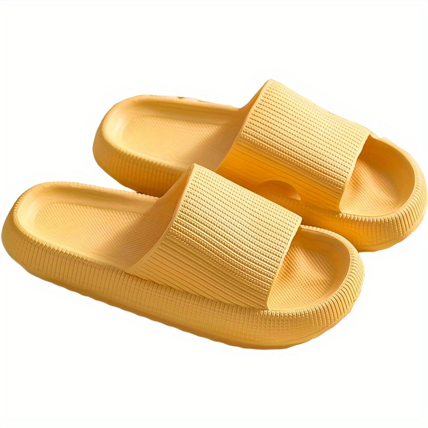 Men's Open Toe Breathable Slippers, Non Slip Bathroom Slides, Indoor Footwear