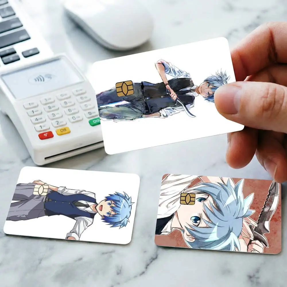 A-Anime Assassination Classroom Nagisa Shiota Credit Card HD Stickers Small Chip Waterproof Sticker