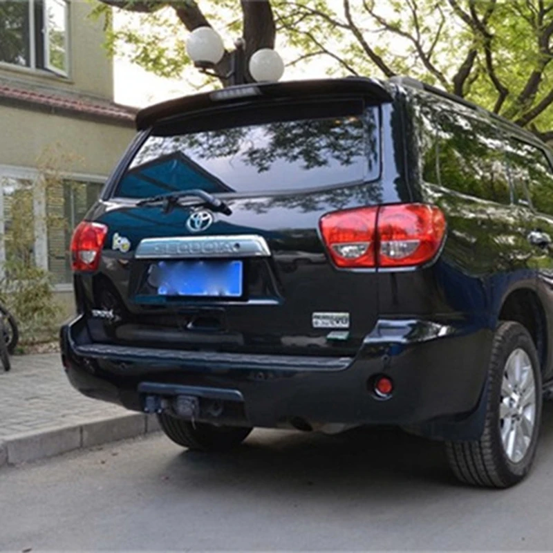 For Toyota Sequoia Spoiler ABS Material Car Rear Wing Primer Color Rear Spoiler For Toyota Sequoia Spoiler 2008-2015