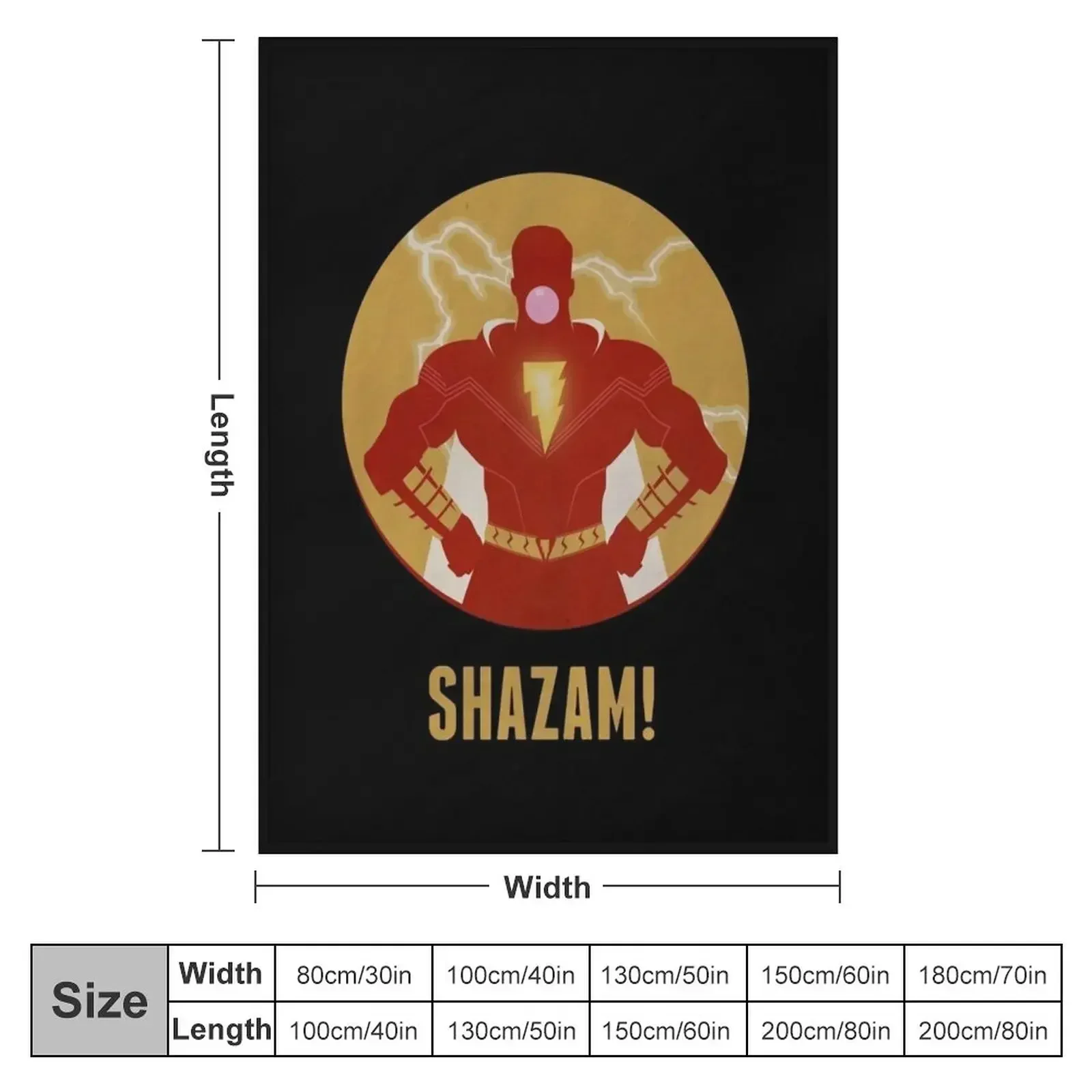 Shazam Reveals Throw Blanket anime Summer Beddings Quilt Blankets