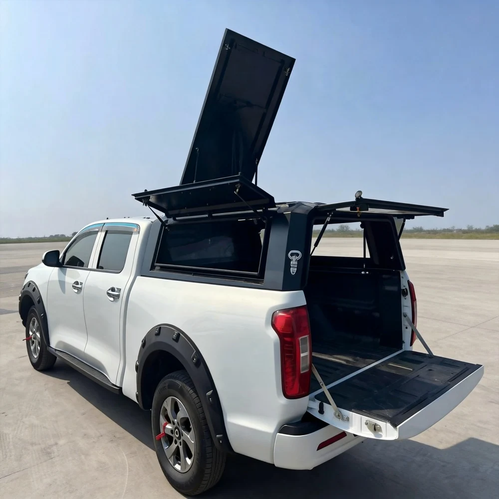 

KQX Pickup Truck 4-Door High Top Cap Manganese Steel Canopy with Anti-Shatter Windows Fit for Hilux Vigo Revo SR5 Pickup