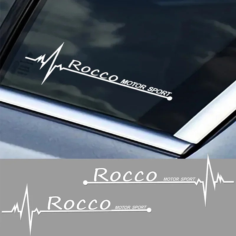 

2PCS Car Side Window Stickers Exterior for Volkswagen VW ROCCO Logo Waterproof Styling Tuning Vinyl Film Decals Accessories