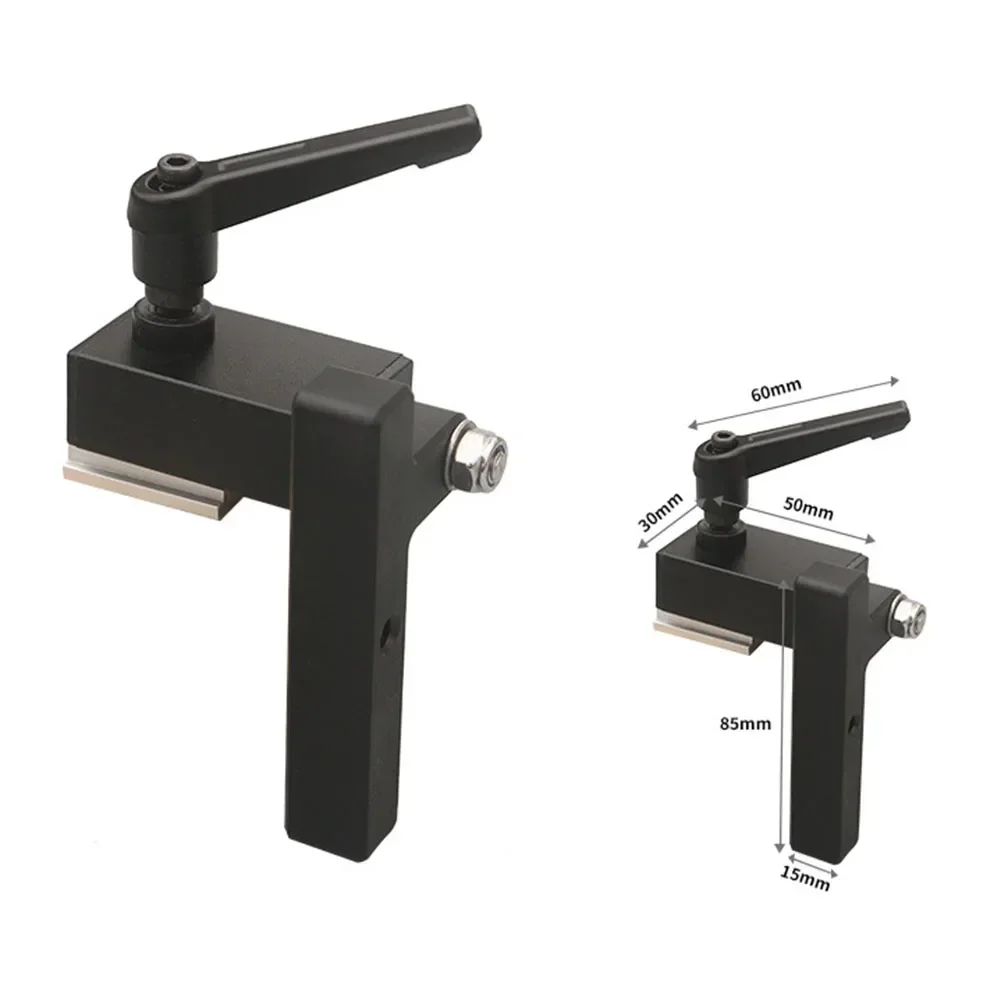 T-Trackเลื่อนLimiter Woodworking RouterตารางSlot Stopperจํากัดบล็อกสีดําLimiter ForStandard 19 มม.T-slots T-Tracks