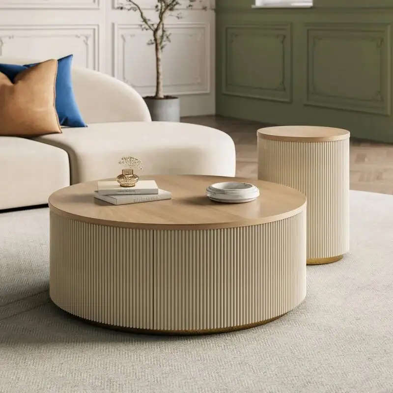Table Living Aesthetic Modern Nordic Coffee Room Round Nordic Bedroom Table Simple Unique Muebles Para El Hogar Decoration