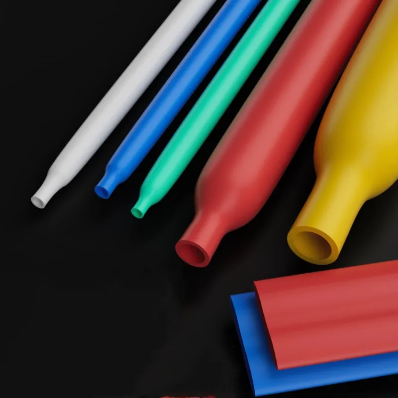 20mm 25mm 30mm 35mm Red yellow black green Silicone shrinkable tube silicon Heat Shrink Tubing silica gel  hose sleeve 10meter
