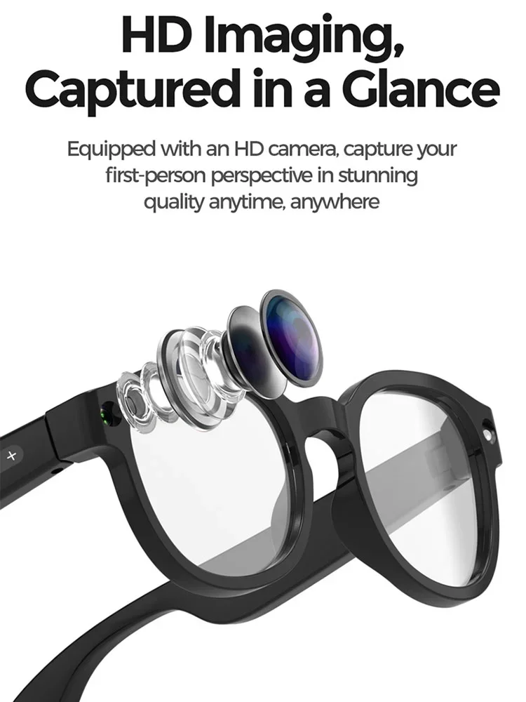 8K AI Smart Glasses Bluetooth Oproepen 1200MP HD Camera Chat GPT Spraakassistent Muziekspeler Vertaler Slimme Zonnebril 2026 - afbeelding 2
