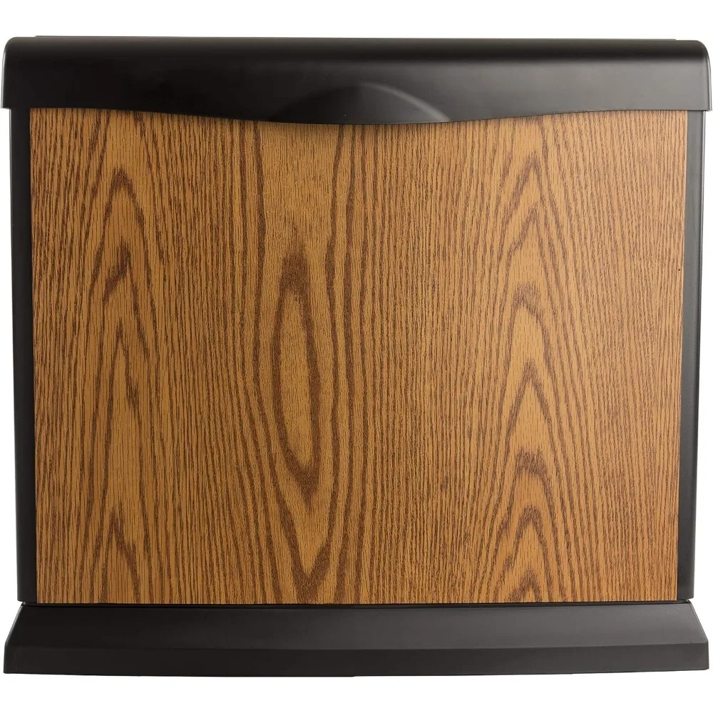 

Whole-House Console-Style Evaporative Humidifier for Large Spaces Honey Oak Wood Grain