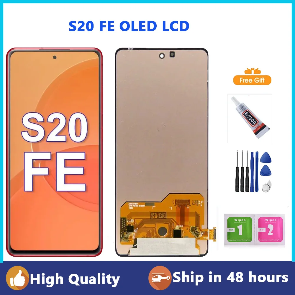 

For Samsung Galaxy S20 FE LCD Screen Display With Frame 6.5" Samsung S20FE G781B G781U Display LCD Touch Screen Parts