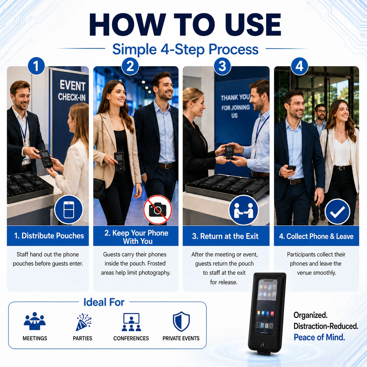 Kamera Önleyici Telefon Çantas - Event & Party Supply incelemesi ve fiyatı