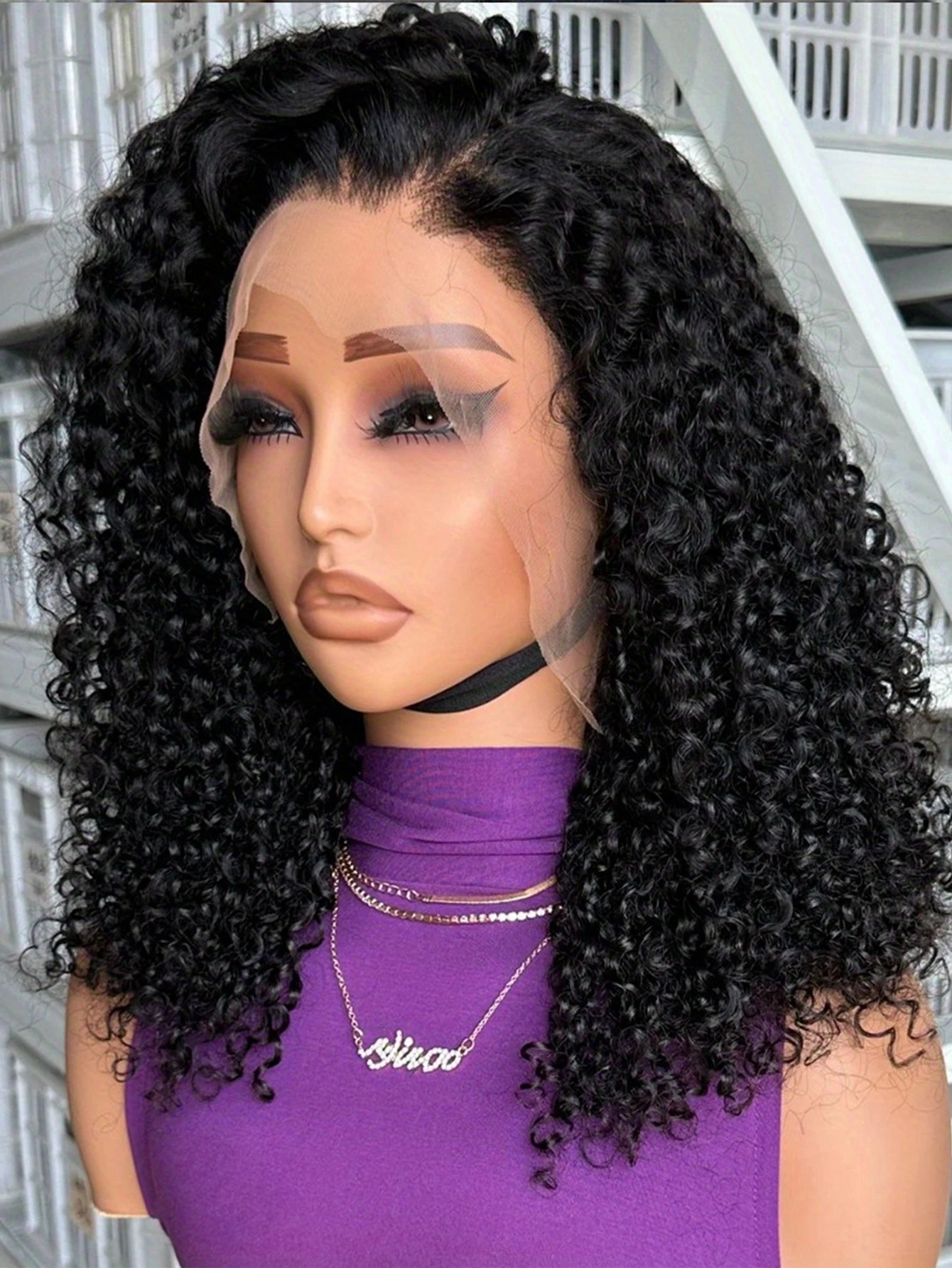 مصنع الجملة جيري مجعد الدانتيل الجبهة الباروكات شعر الإنسان قبل قطعها 13x4 HD الدانتيل الشفاف شعر مستعار أمامي غلويليس الباروكات الأمامية #1