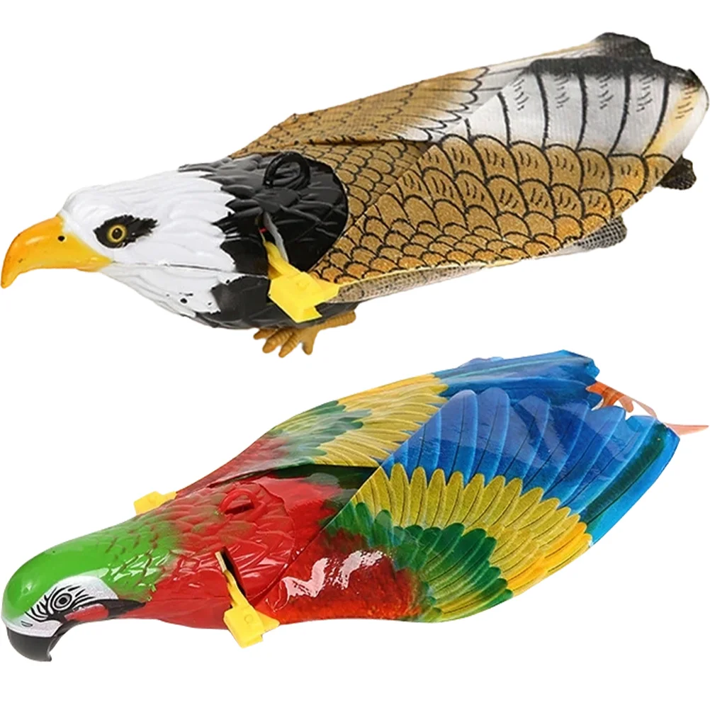 2 Pcs Bird Toy Flying Drone Kids Toys for Childrens Electric Eagle Cat Supply Portable The Birds