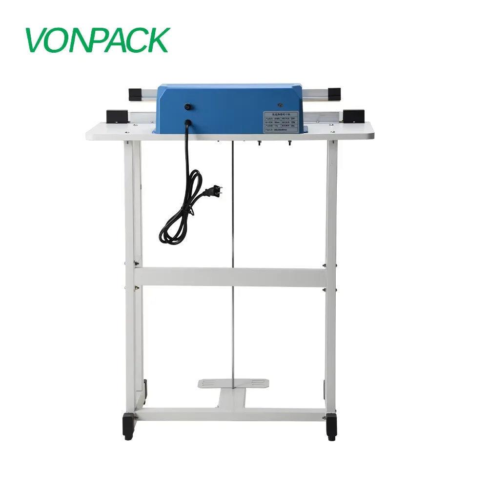 VONPACK SF-600Cフットペダルシーリングマシンヒートシーラー工業用シーラーマシン食品袋フィルム用縦型包装機