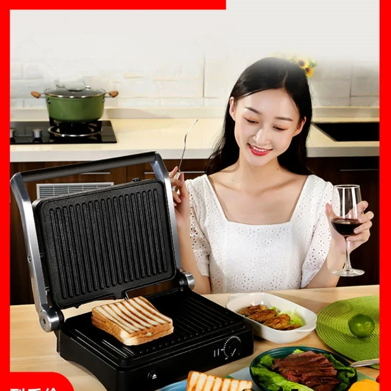 Multifunctional steak machine grilled steak electric frying pan household fully automatic double-sided sandwich machine burger