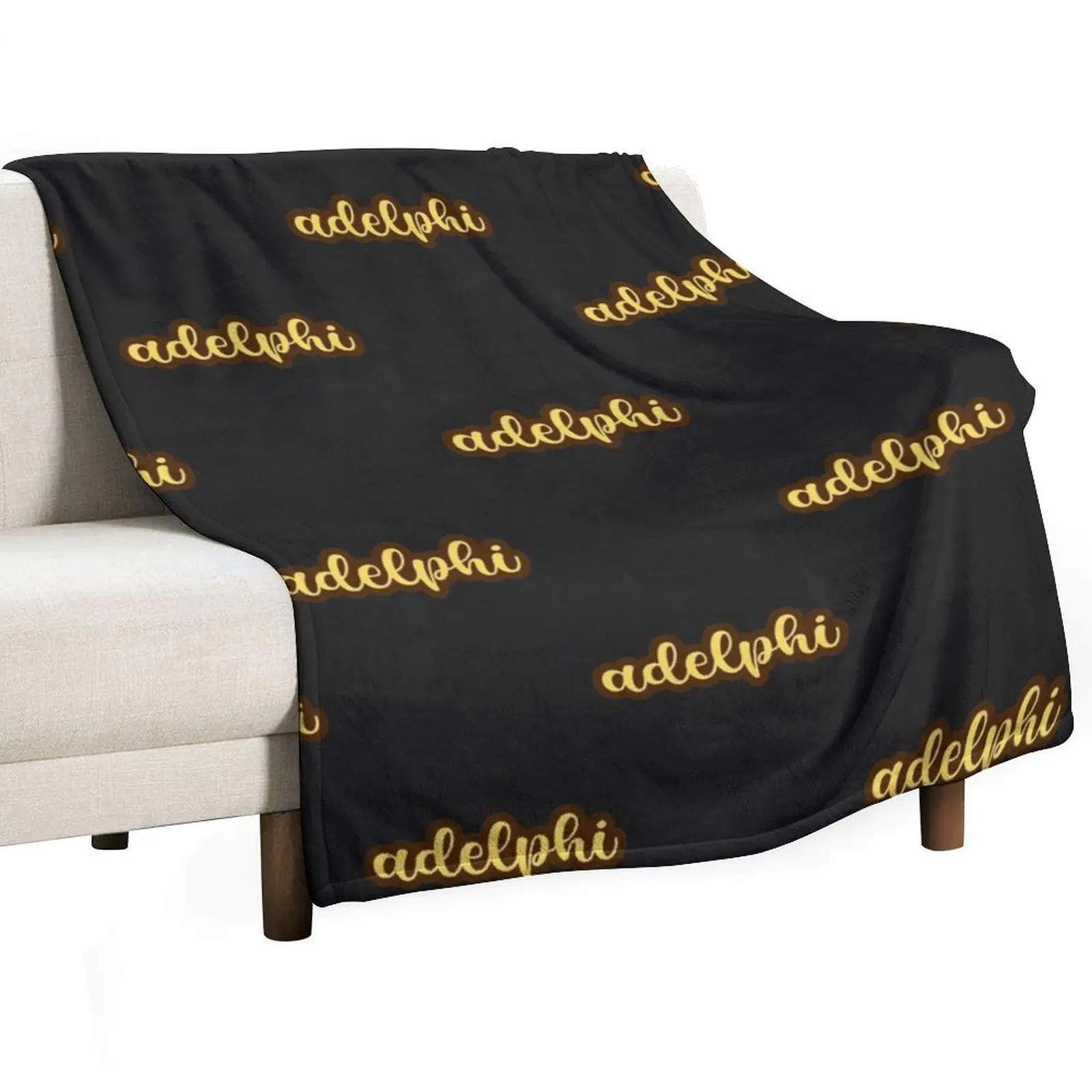 adelphi script Throw Blanket Sofa Throw Quilt Blankets